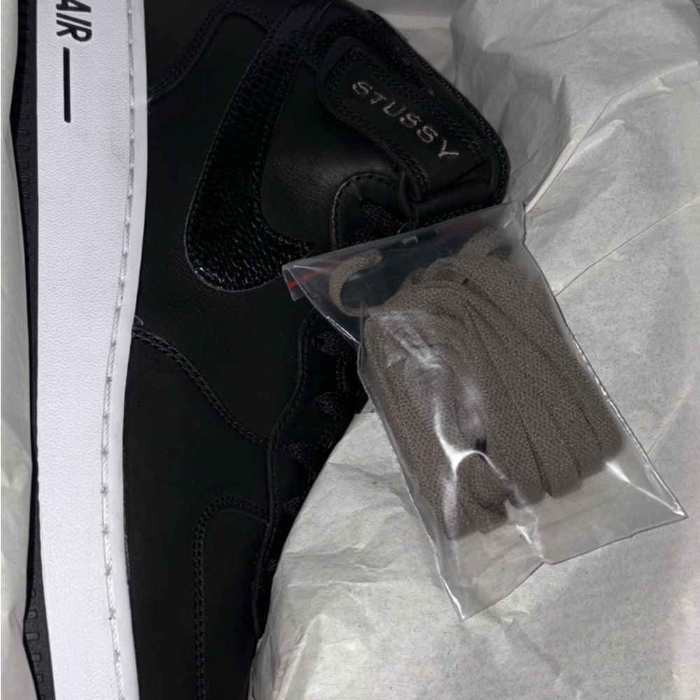 Stussy Black Sneakers with White Accents